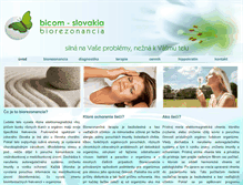 Tablet Screenshot of bicom.sk